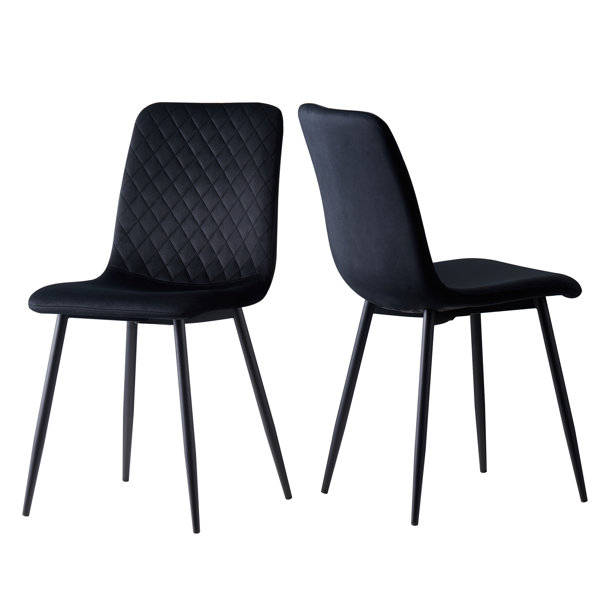 Pair of warwick velvet dining chairs sale